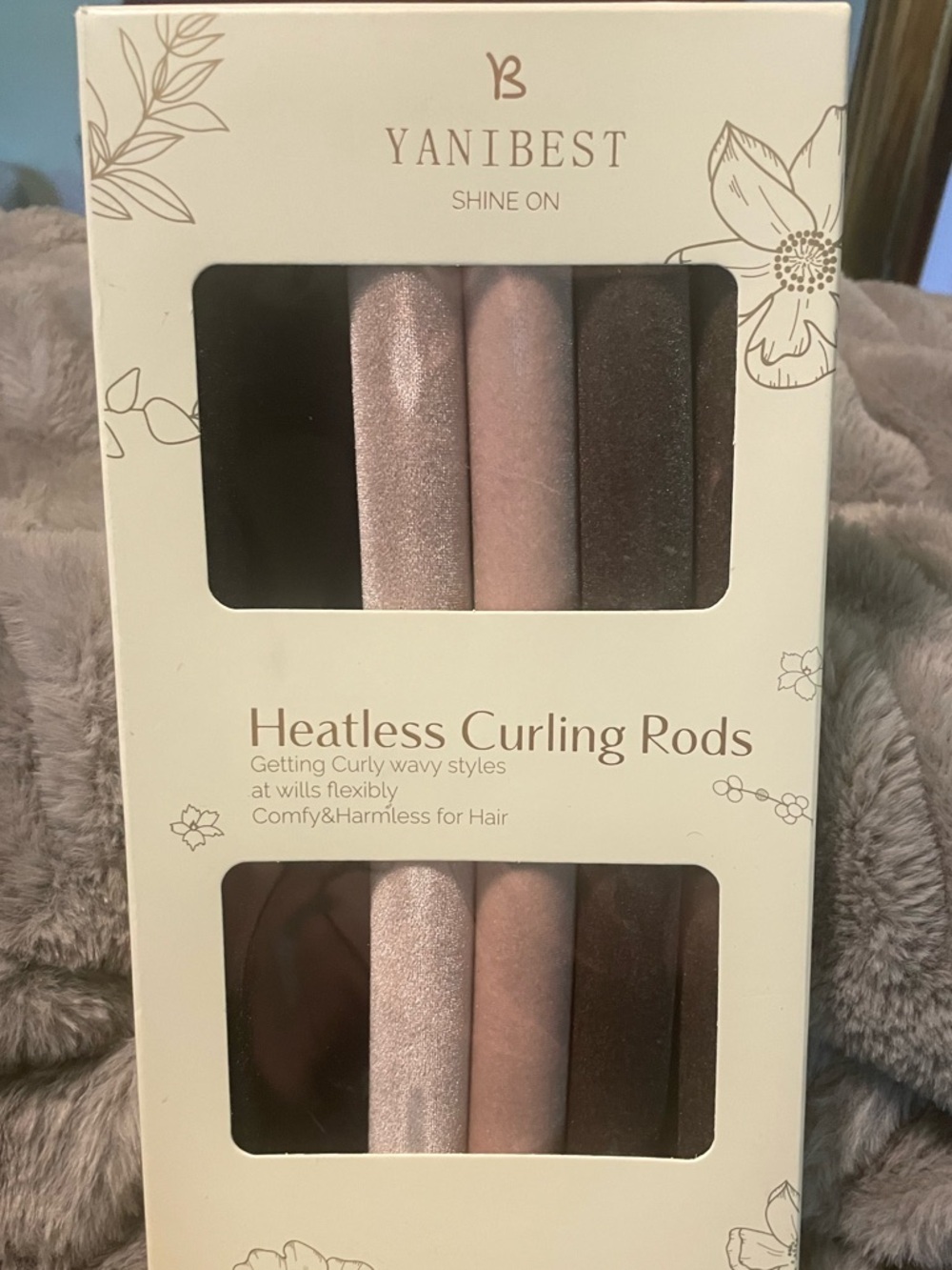 YANIBEST Heatless Hair Curler Set Overnight Curls No Heat Headband Rods 4PC